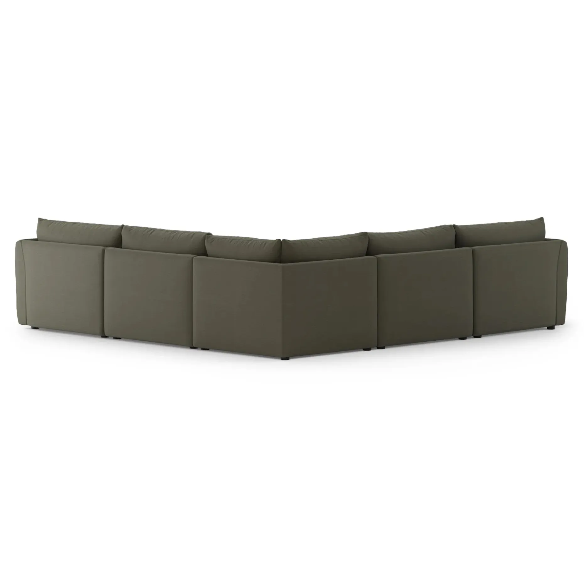 Leigh 126" Modular Corner Sectional - Silver Moss