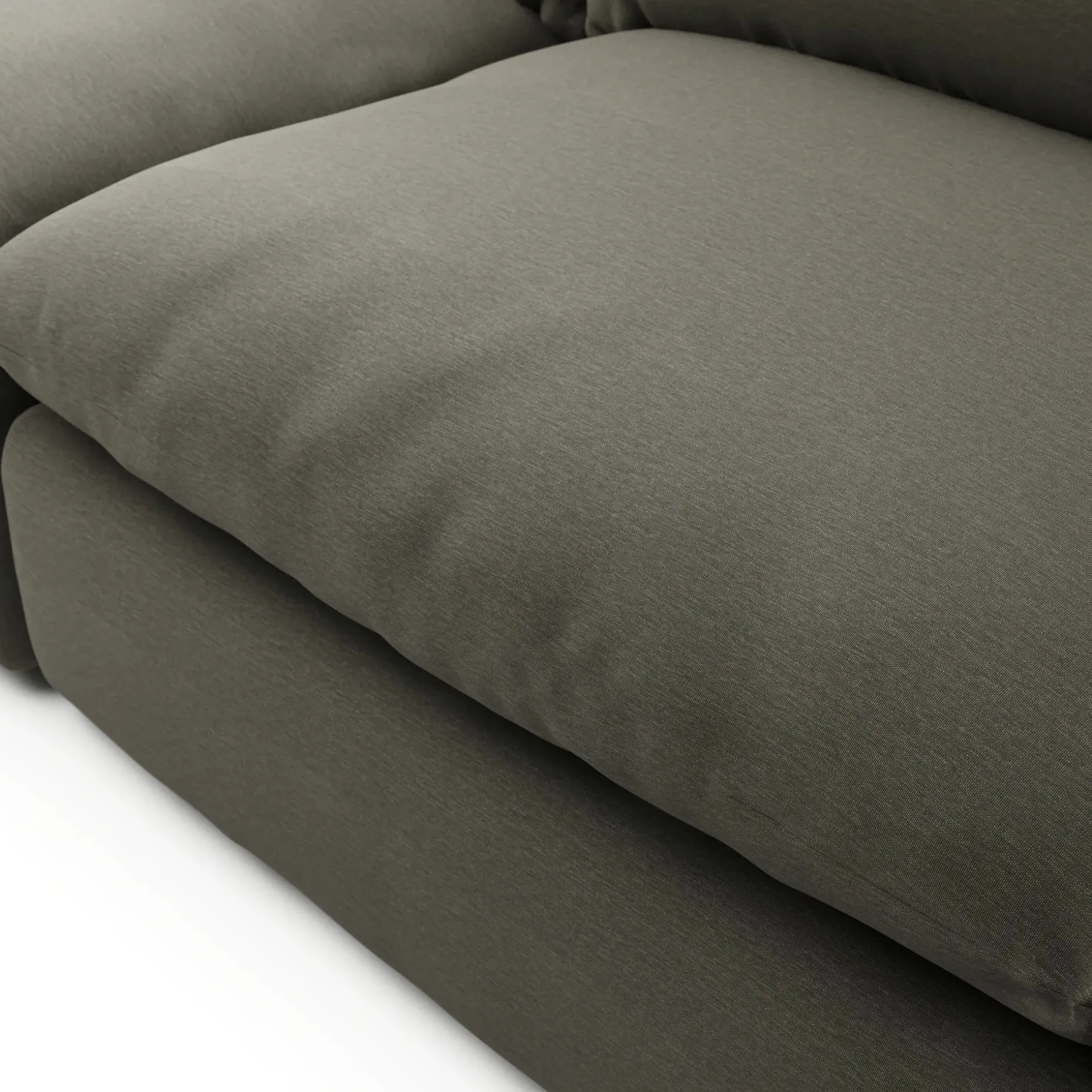 Leigh 126" Modular Corner Sectional - Silver Moss
