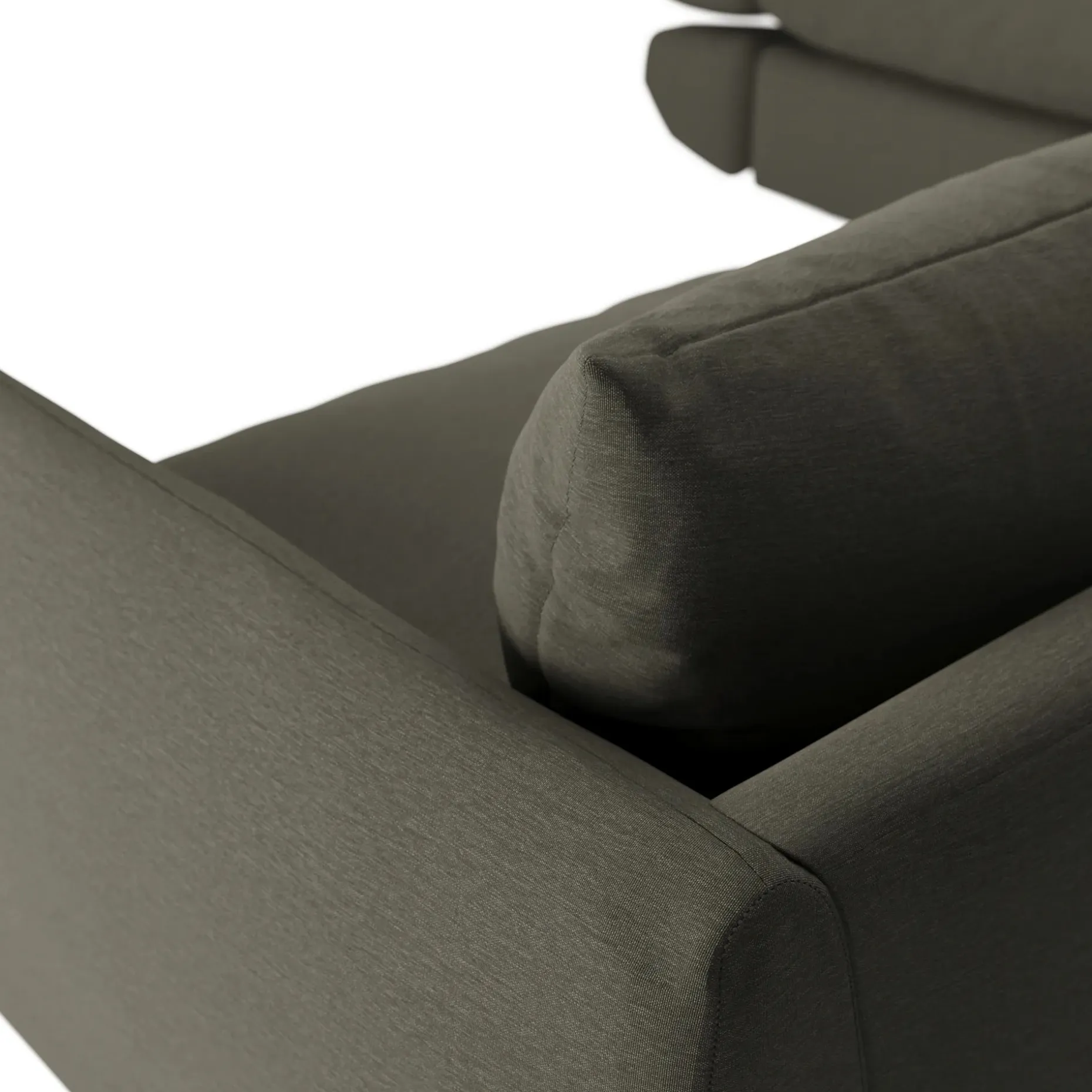 Leigh 126" Modular Corner Sectional - Silver Moss