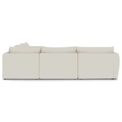 Leigh 126" Modular Corner Sectional - Ivory Wool Bouclé