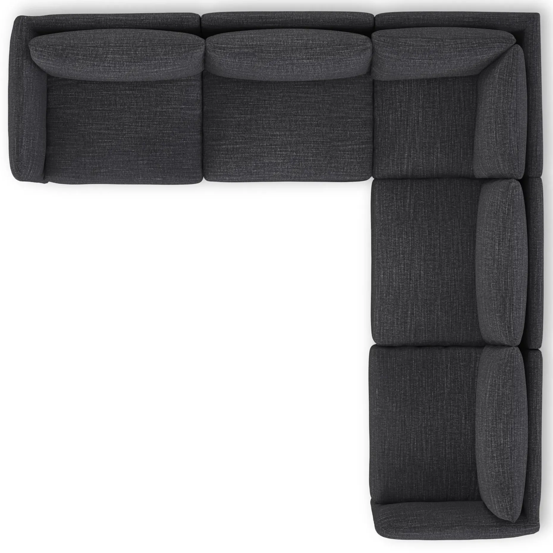 Leigh 126" Modular Corner Sectional - Napa Charcoal