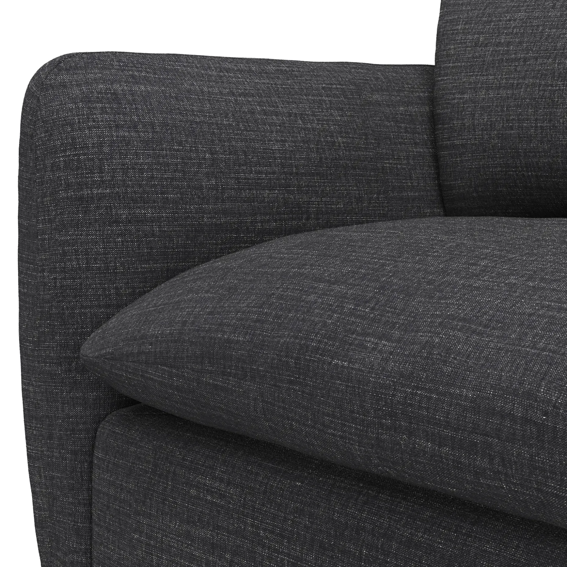 Leigh 126" Modular Corner Sectional - Napa Charcoal