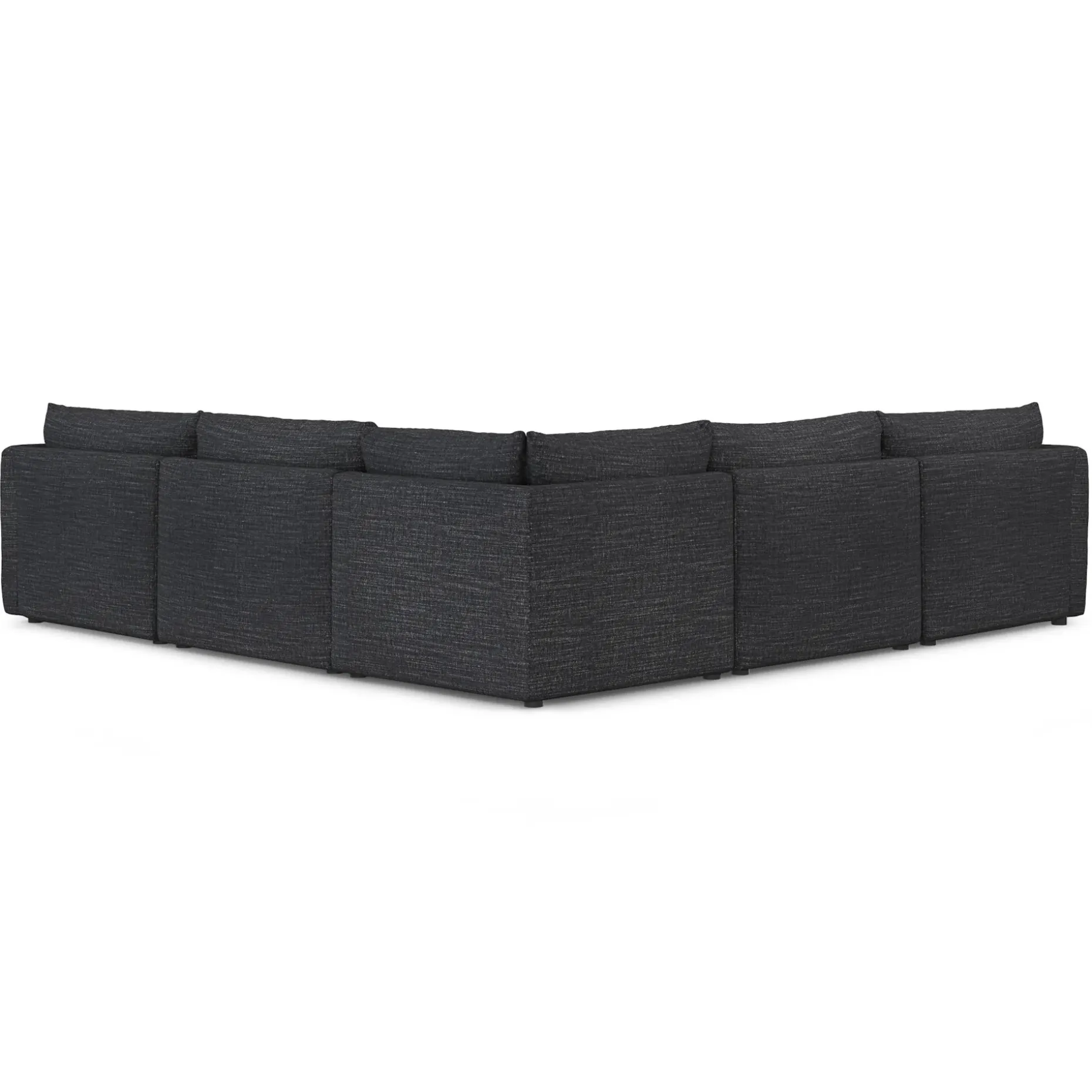 Leigh 126" Modular Corner Sectional - Napa Charcoal