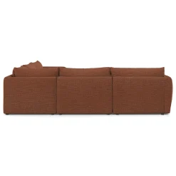 Leigh 126" Modular Corner Sectional - Napa Rust