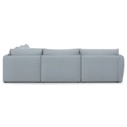 Leigh 126" Modular Corner Sectional - Silver Light Blue