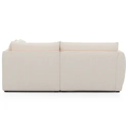 Leigh 87" Modular Corner Sectional - Ivory Wool Bouclé