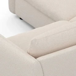 Leigh 87" Modular Corner Sectional - Ivory Wool Bouclé