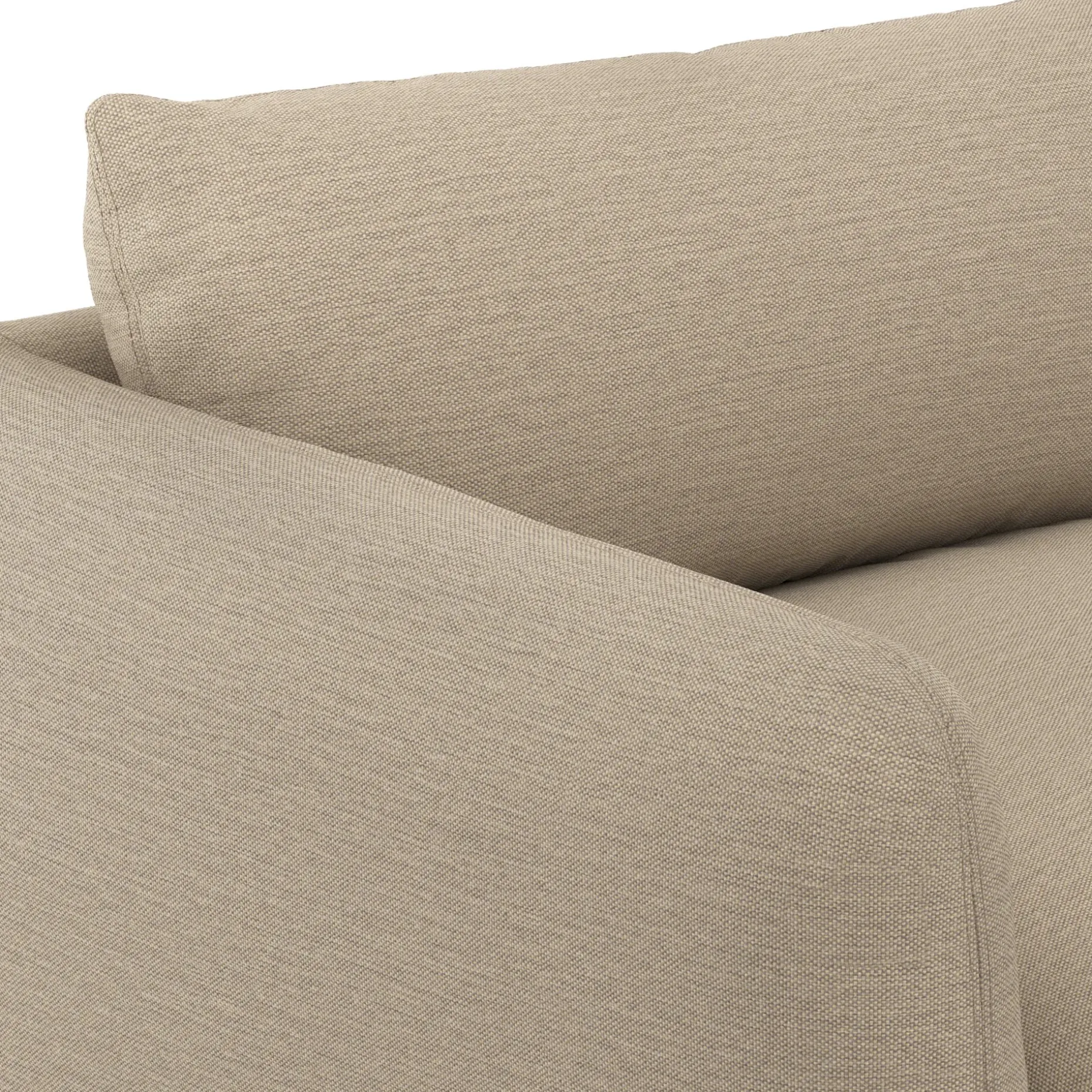 Leigh 87" Modular Corner Sectional - Silver Taupe