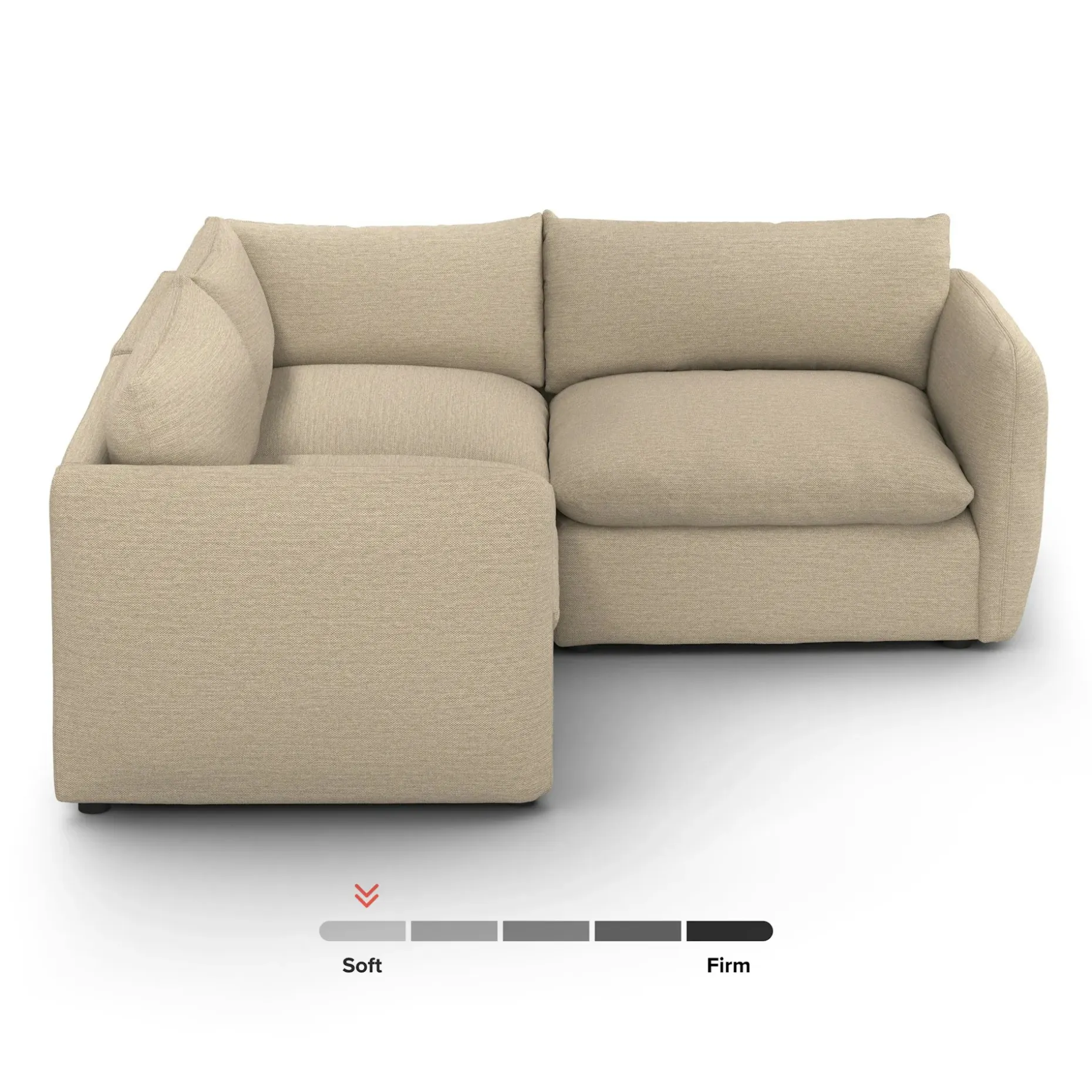 Leigh 87" Modular Corner Sectional - Silver Taupe