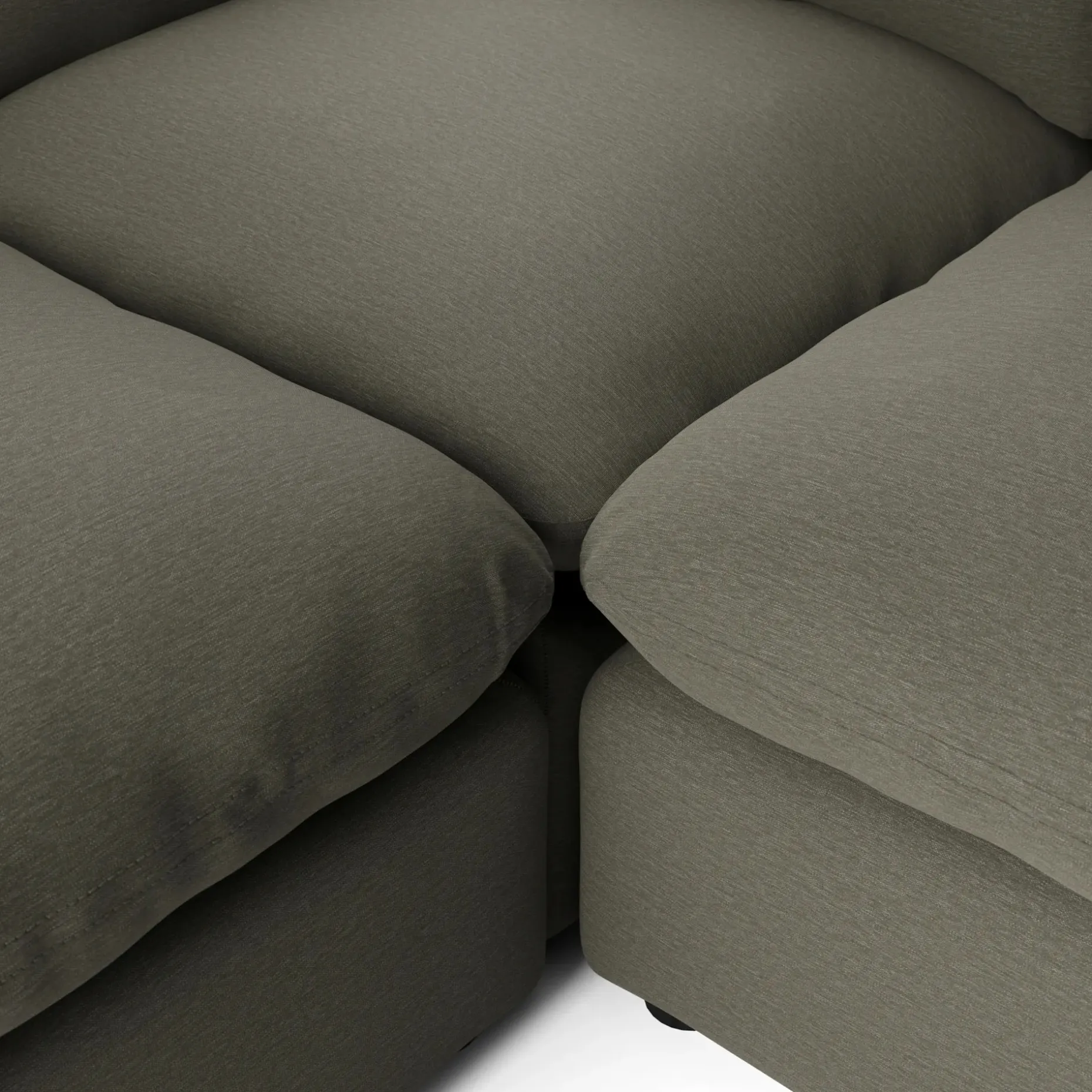 Leigh 87" Modular Corner Sectional - Silver Moss