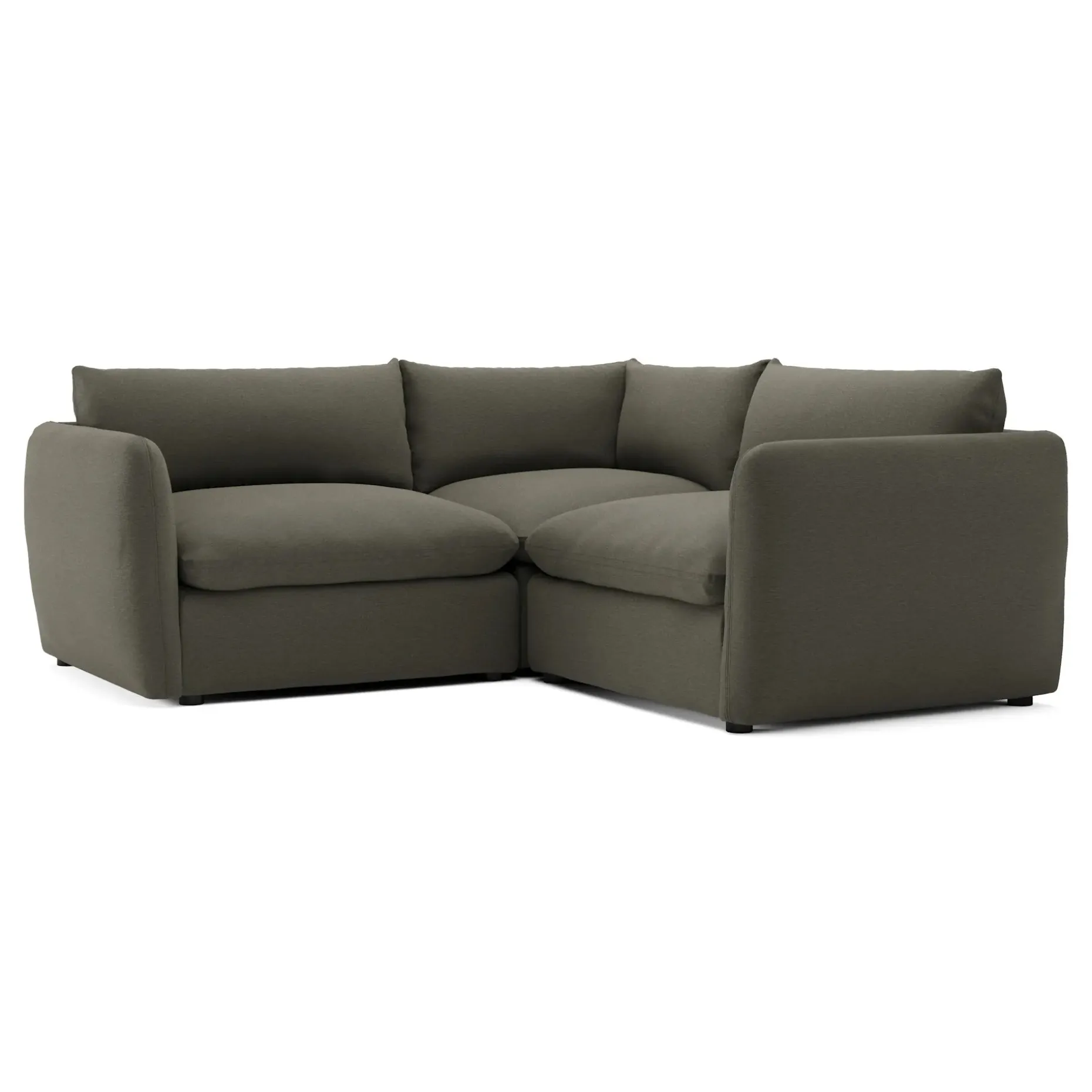 Leigh 87" Modular Corner Sectional - Silver Moss
