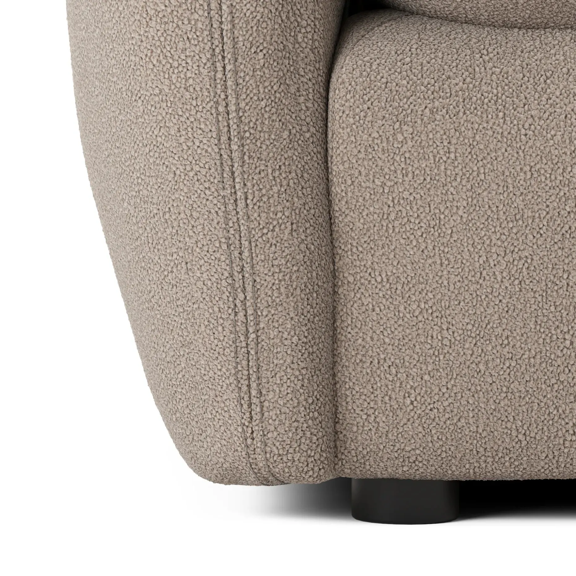 Leigh 87" Modular Corner Sectional - Sandstone Wool Bouclé