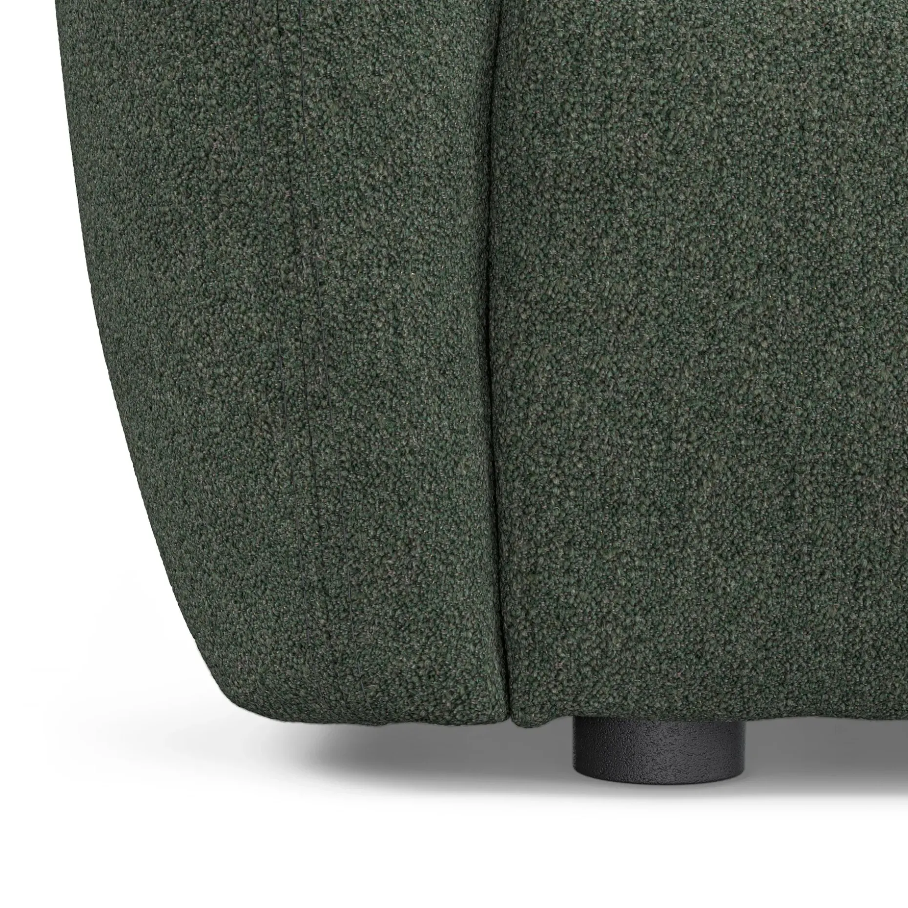 Leigh 87" Modular Corner Sectional - Green Wool Bouclé