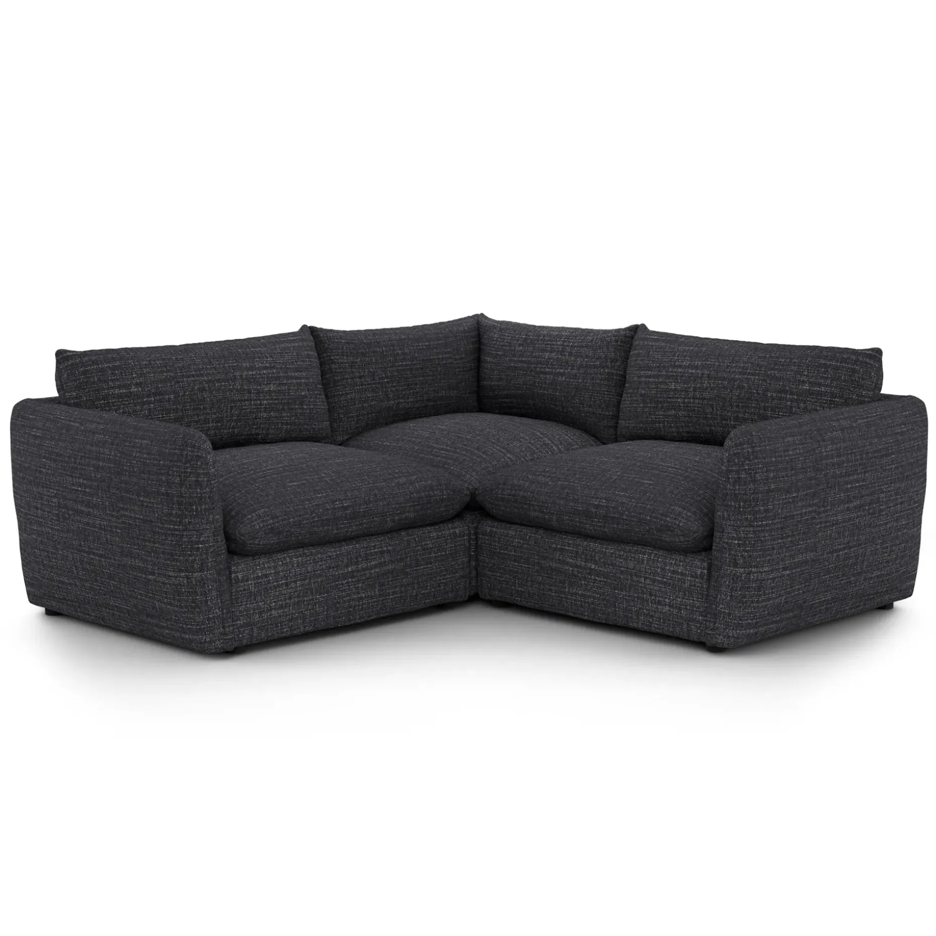 Leigh 87" Modular Corner Sectional - Napa Charcoal