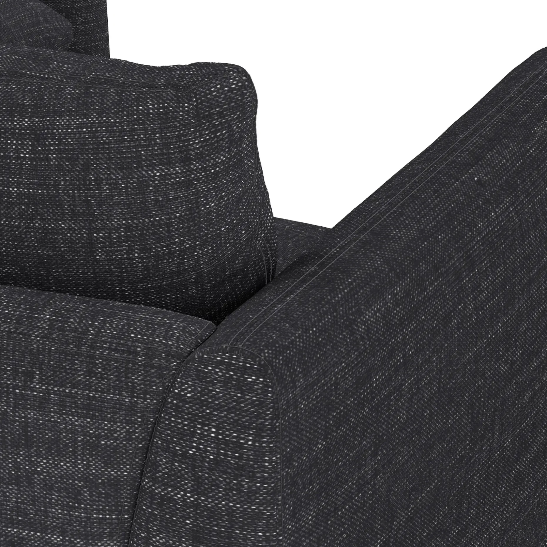 Leigh 87" Modular Corner Sectional - Napa Charcoal