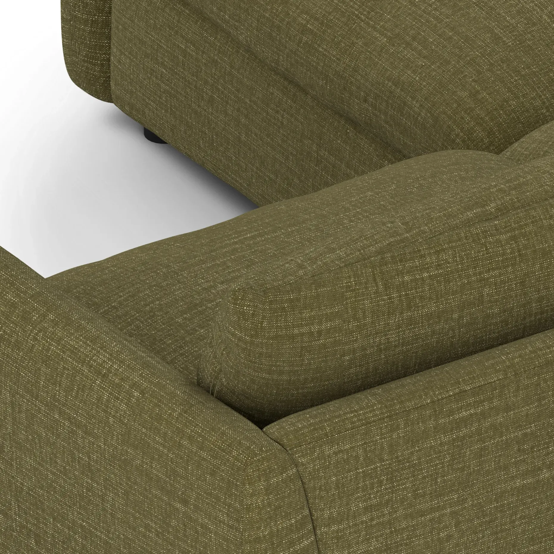 Leigh 87" Modular Corner Sectional - Napa Moss