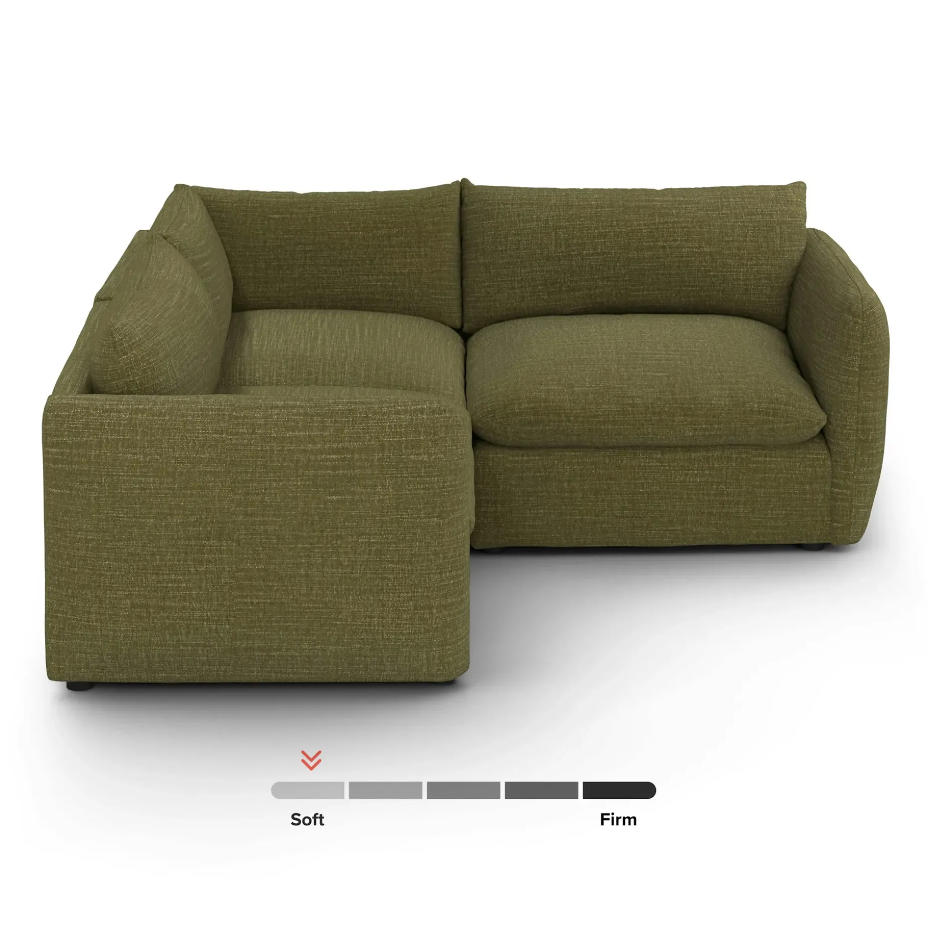 Leigh 87" Modular Corner Sectional - Napa Moss