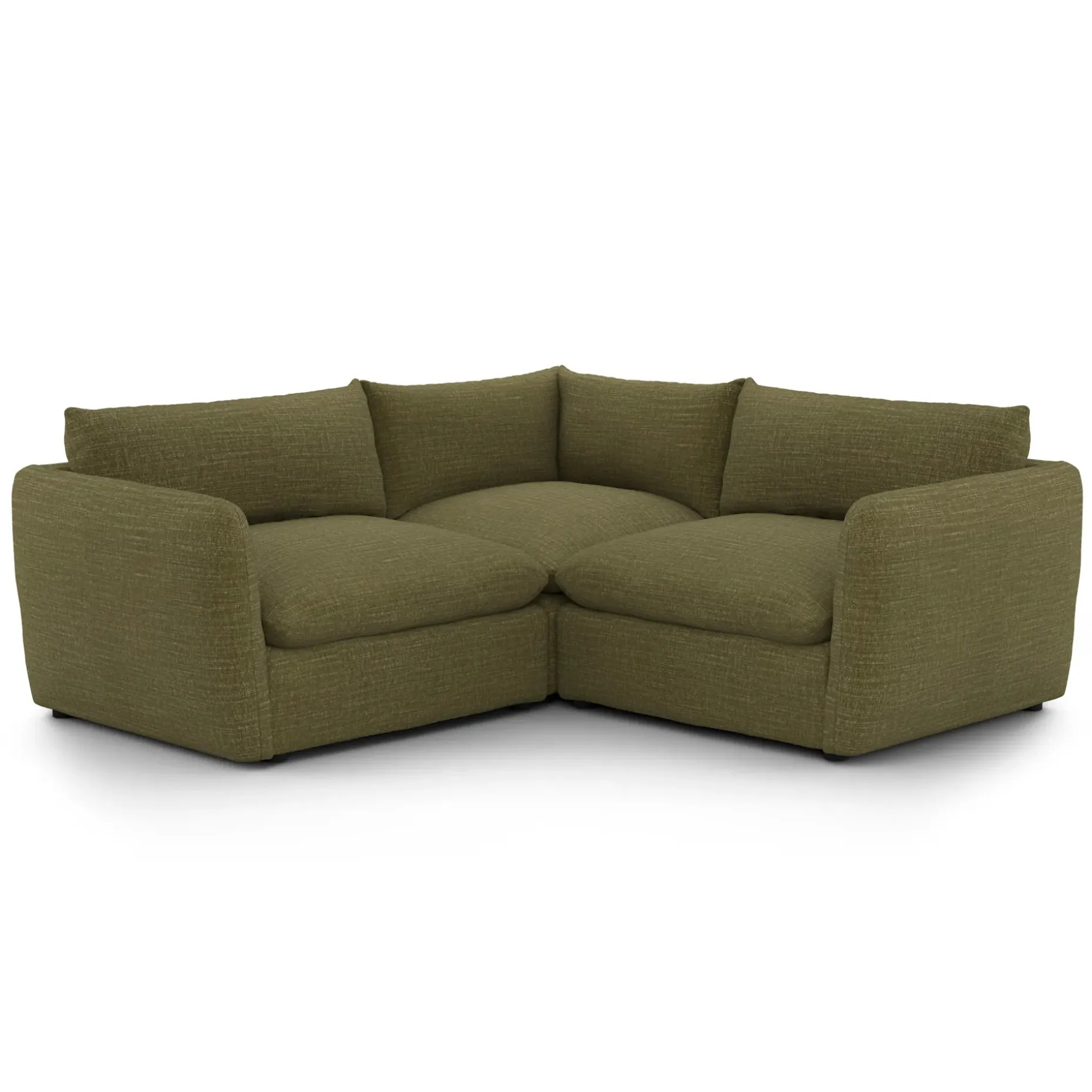 Leigh 87" Modular Corner Sectional - Napa Moss