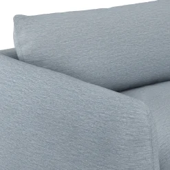 Leigh 87" Modular Corner Sectional - Silver Light Blue