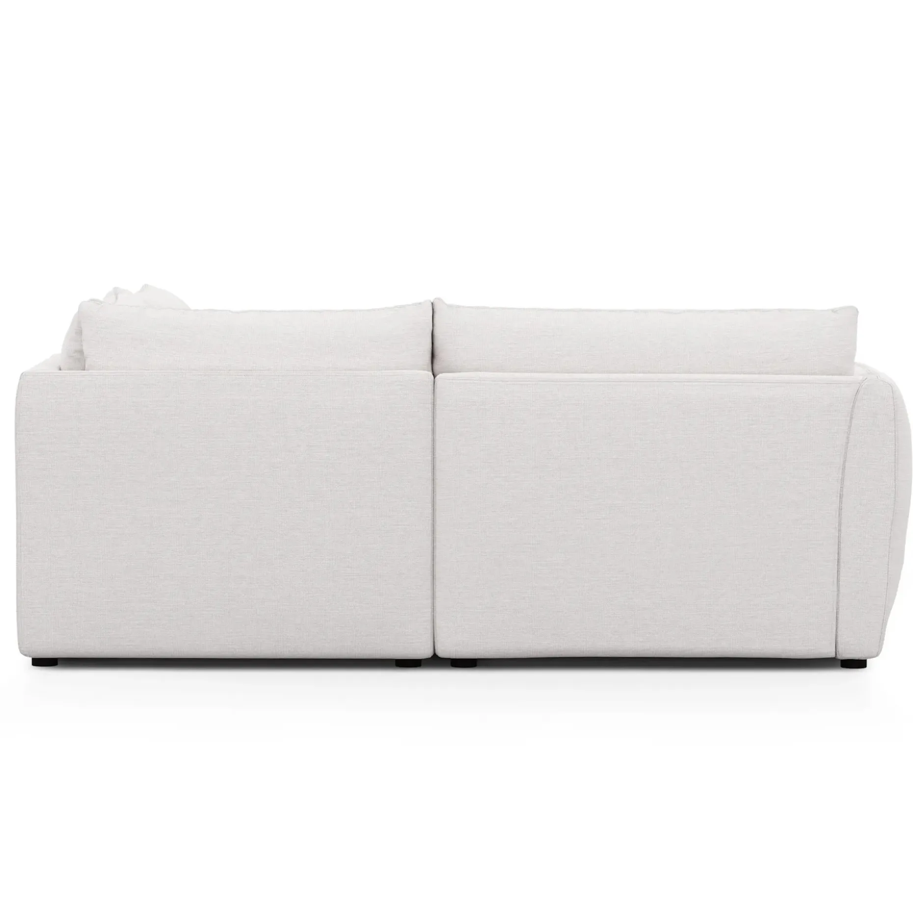 Leigh 87" Modular Corner Sectional - Silver Ivory