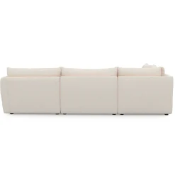 Leigh 126" Modular L Sectional - Ivory Wool Bouclé