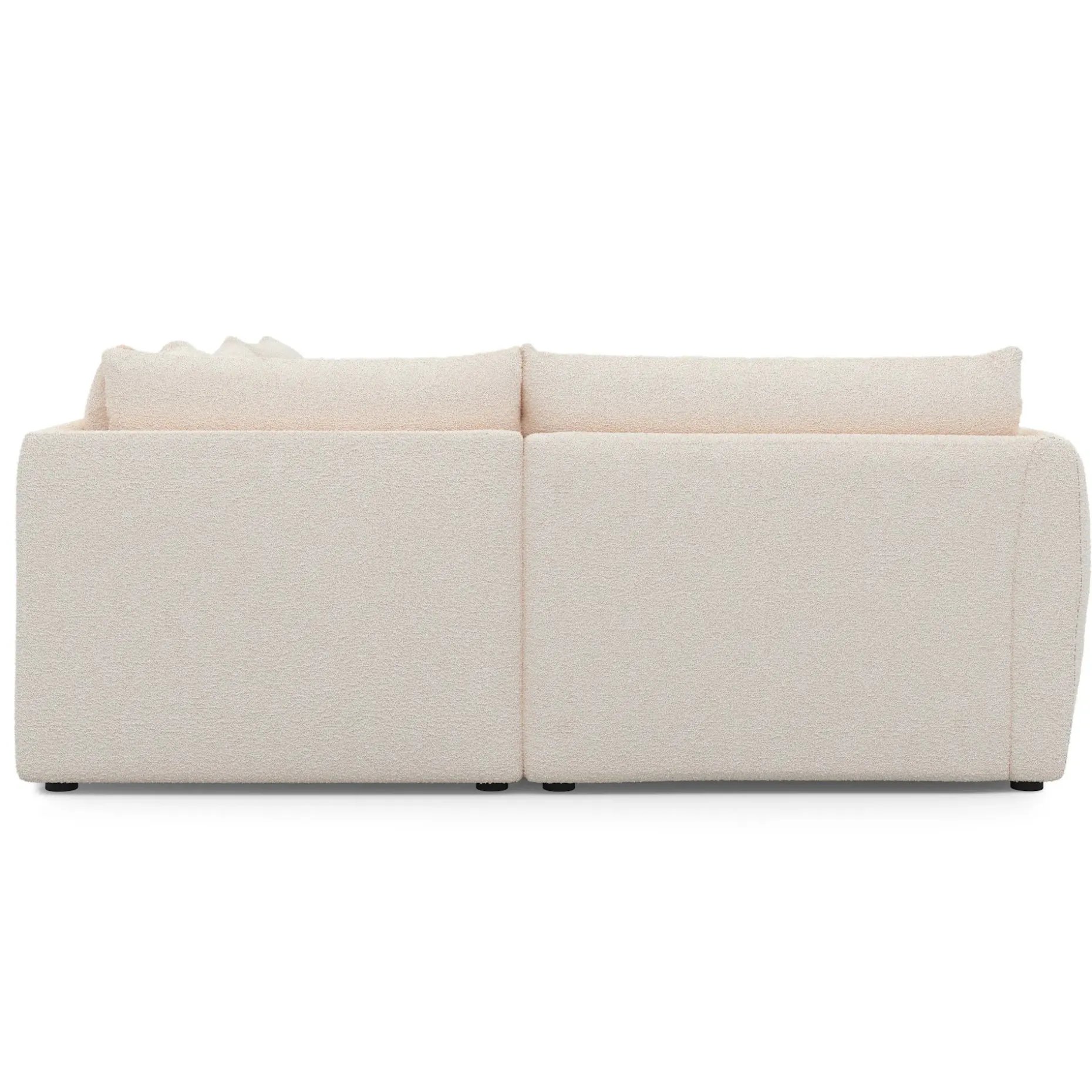 Leigh 126" Modular L Sectional - Ivory Wool Bouclé