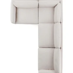 Leigh 126" Modular L Sectional - Napa White