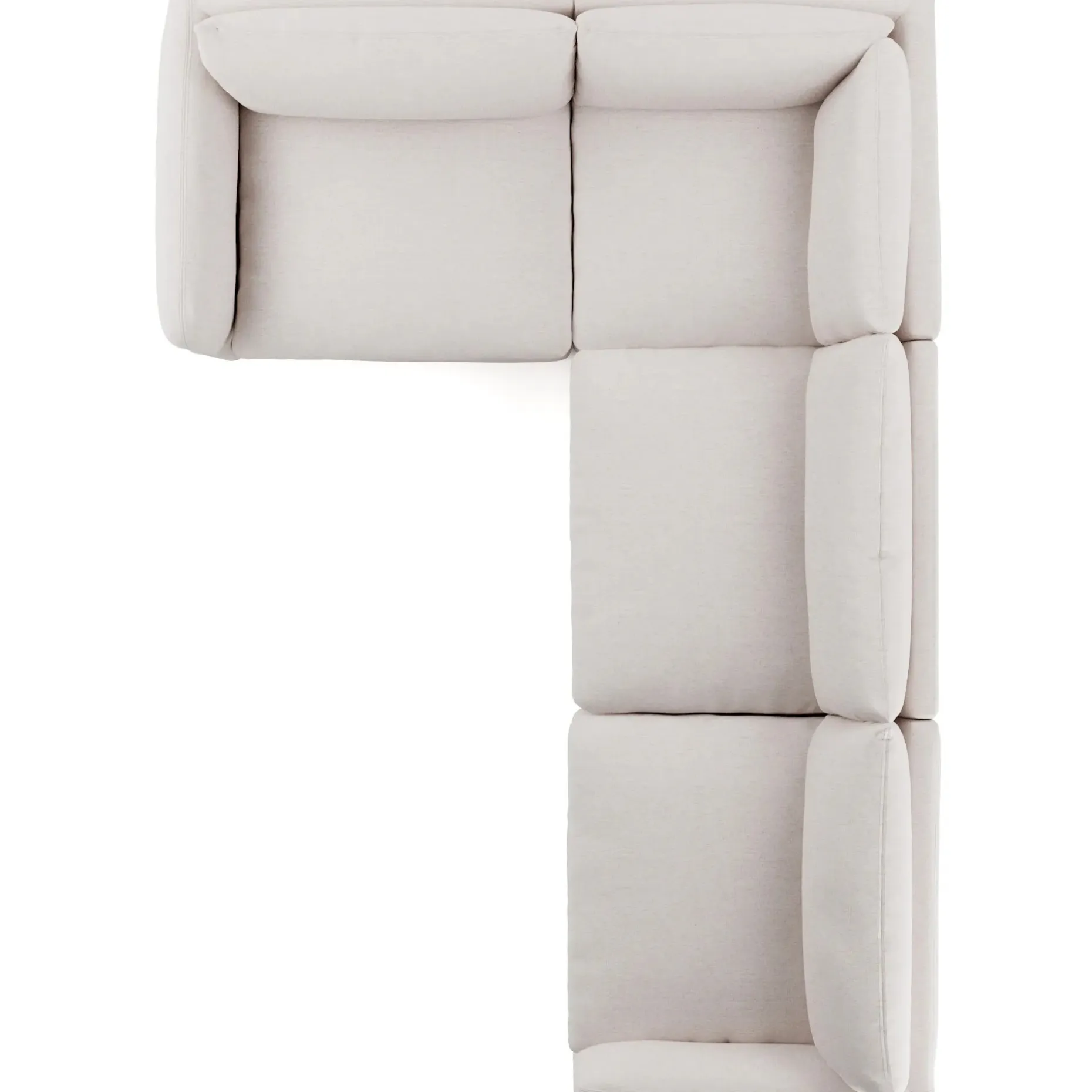 Leigh 126" Modular L Sectional - Napa White