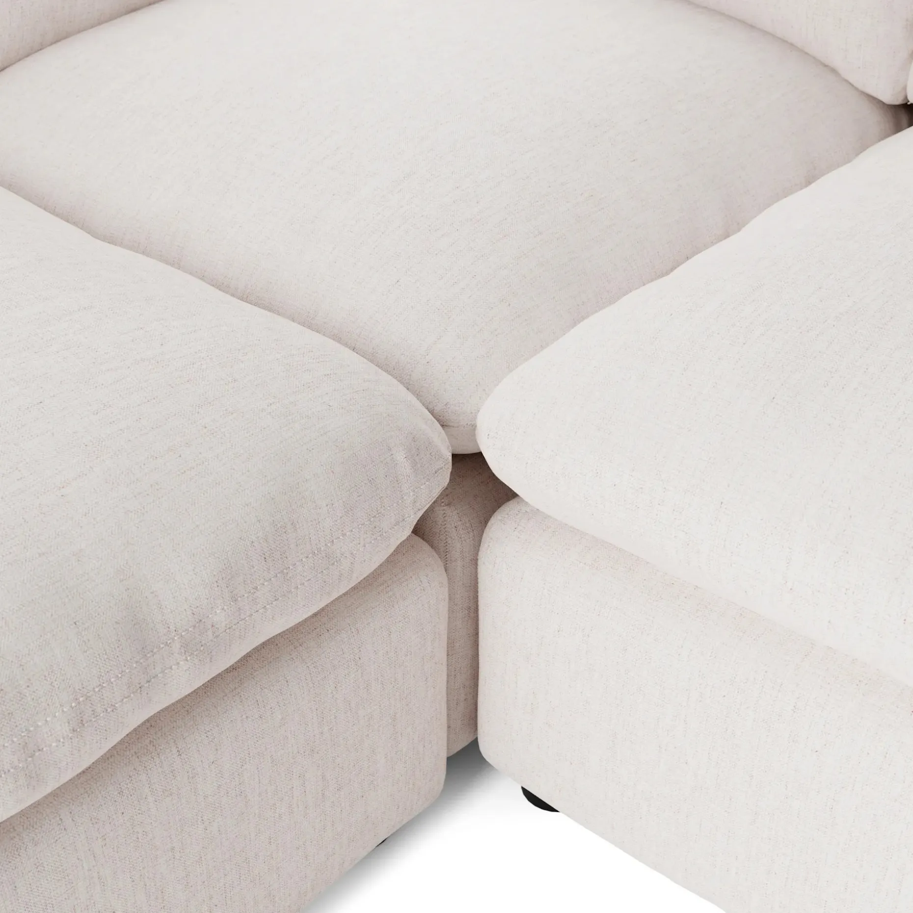 Leigh 126" Modular L Sectional - Napa White