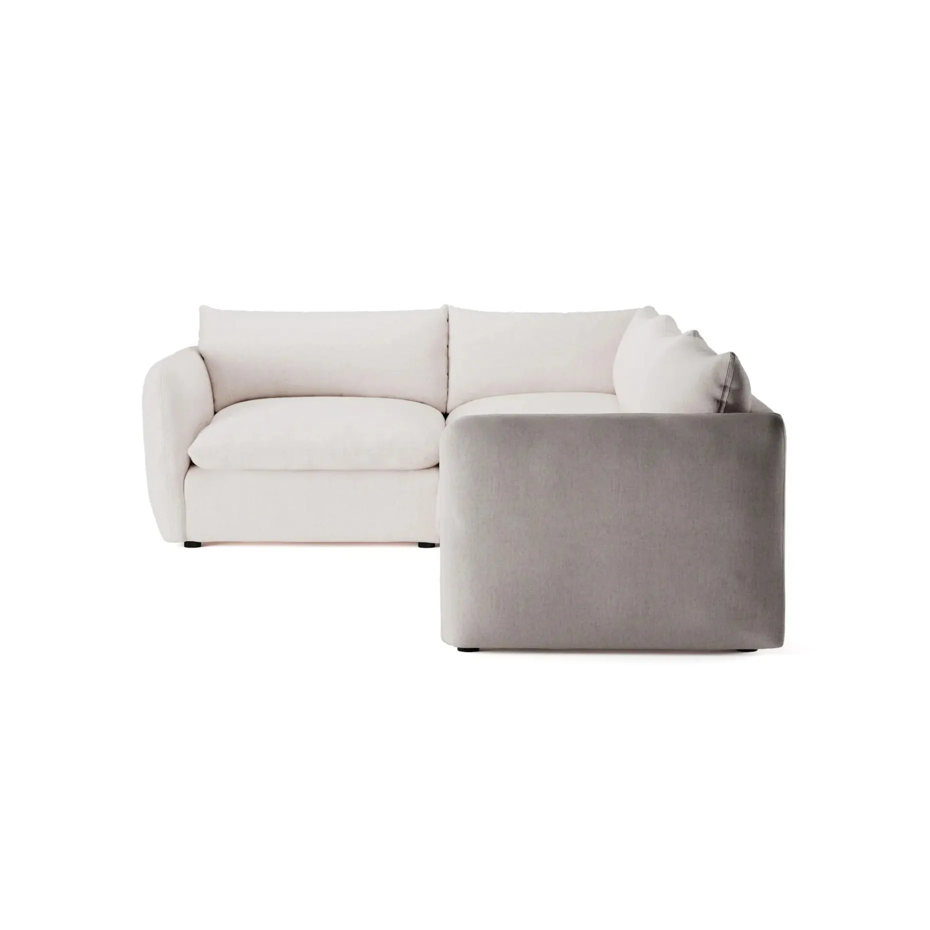 Leigh 126" Modular L Sectional - Napa White