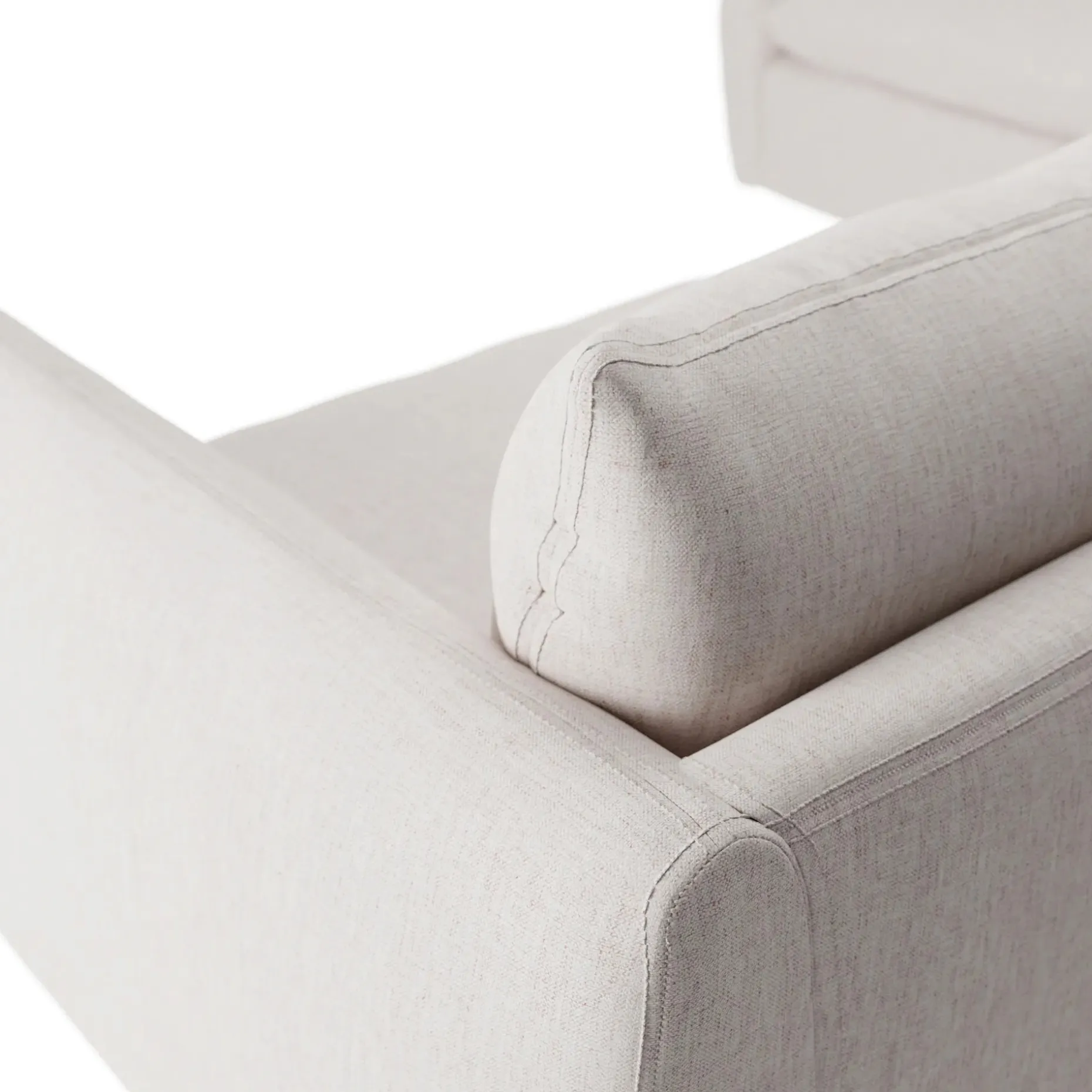 Leigh 126" Modular L Sectional - Napa White