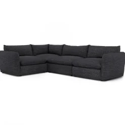 Leigh 126" Modular L Sectional - Napa Charcoal