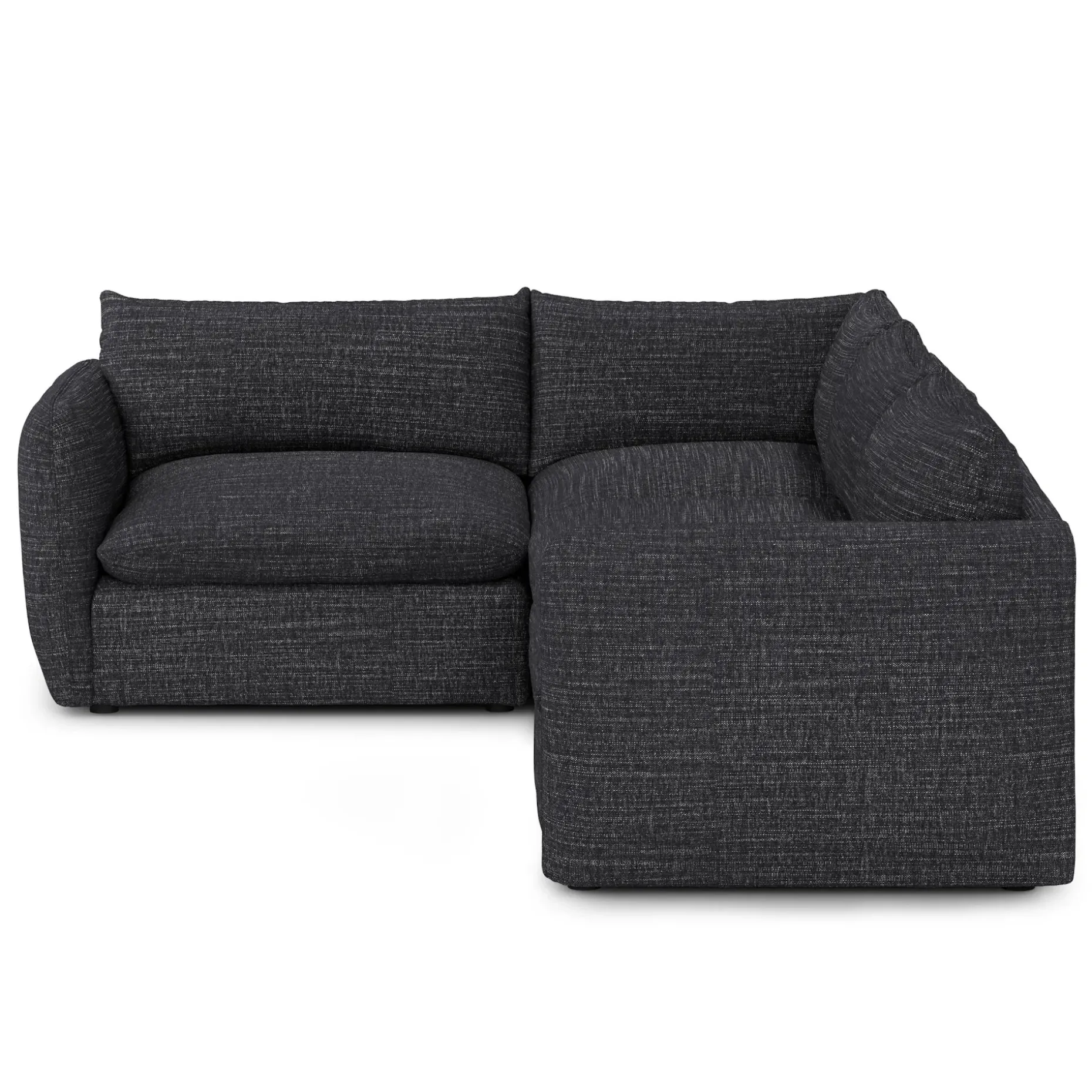Leigh 126" Modular L Sectional - Napa Charcoal
