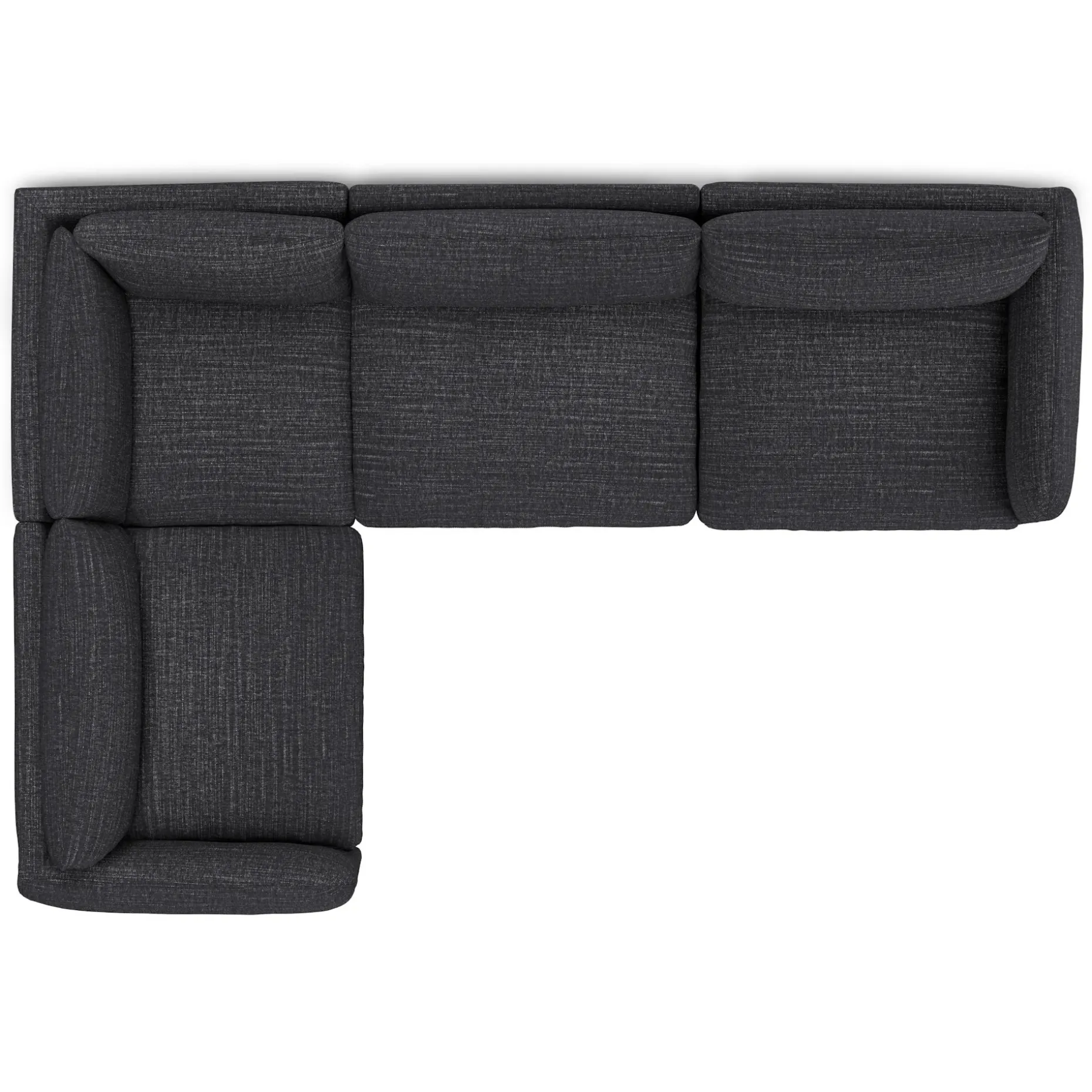 Leigh 126" Modular L Sectional - Napa Charcoal