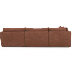 Leigh 126" Modular L Sectional - Napa Rust