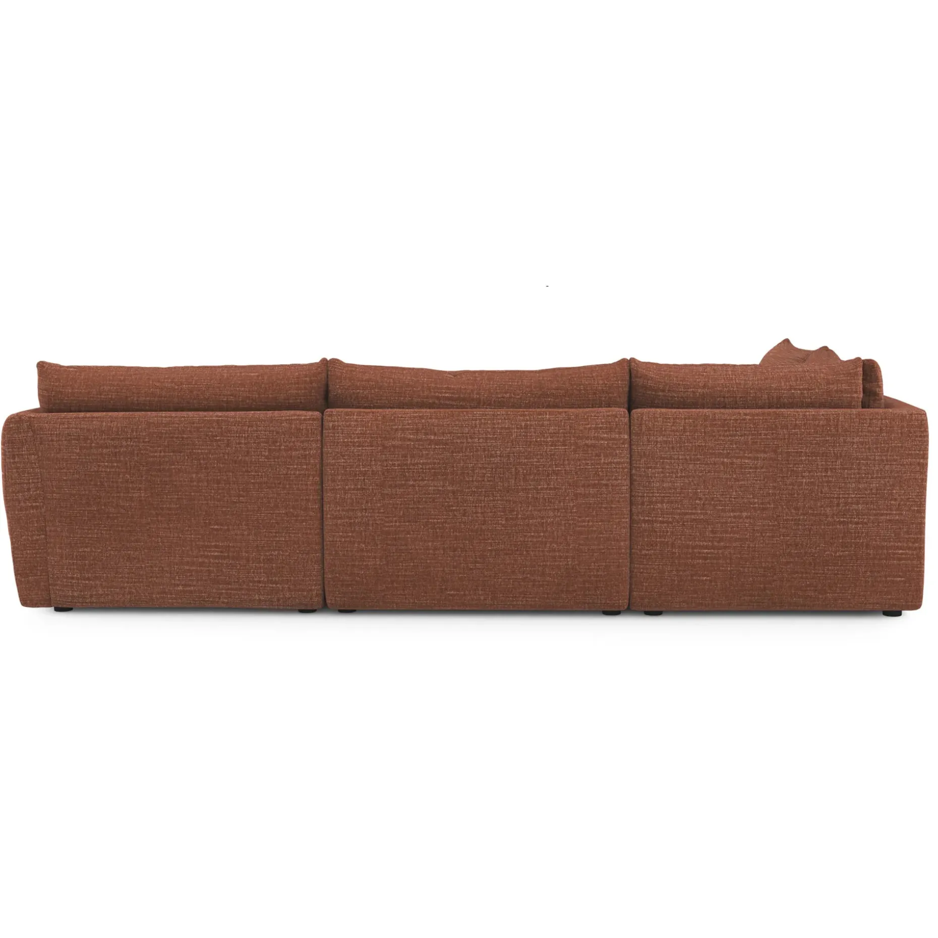 Leigh 126" Modular L Sectional - Napa Rust
