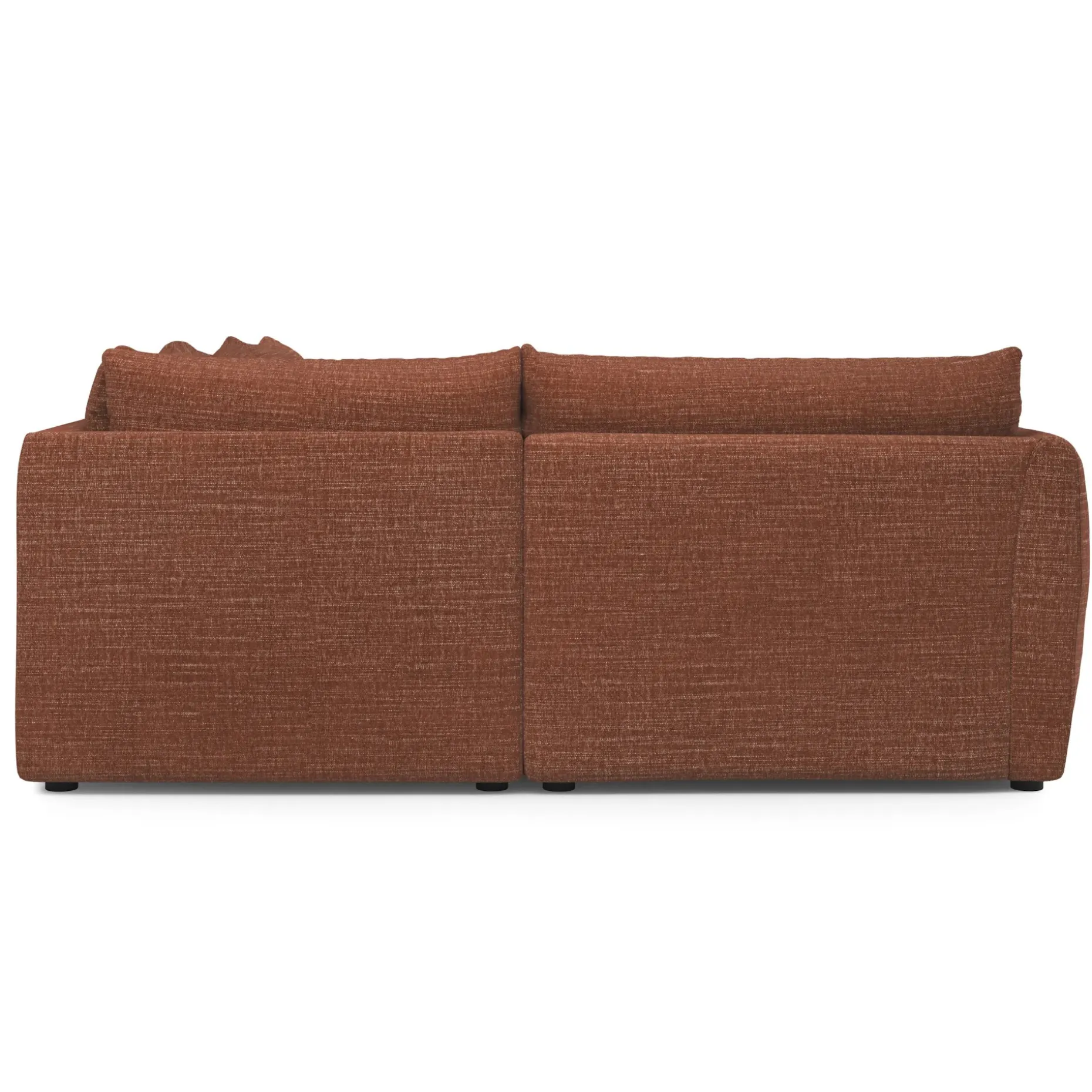 Leigh 126" Modular L Sectional - Napa Rust