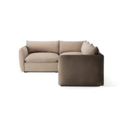 Leigh 126" Modular L Sectional - Sandstone Wool Bouclé
