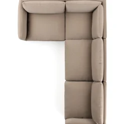 Leigh 126" Modular L Sectional - Sandstone Wool Bouclé