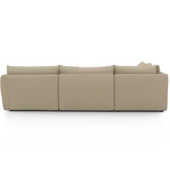 Leigh 126" Modular L Sectional - Silver Taupe