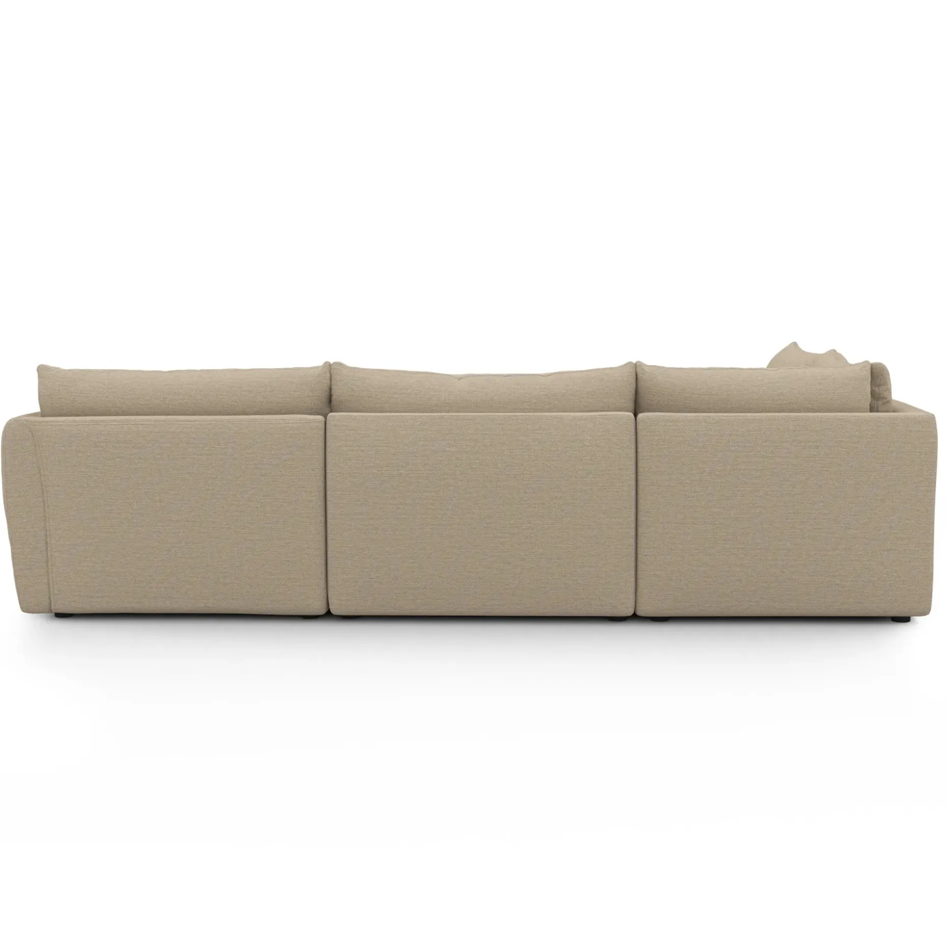 Leigh 126" Modular L Sectional - Silver Taupe