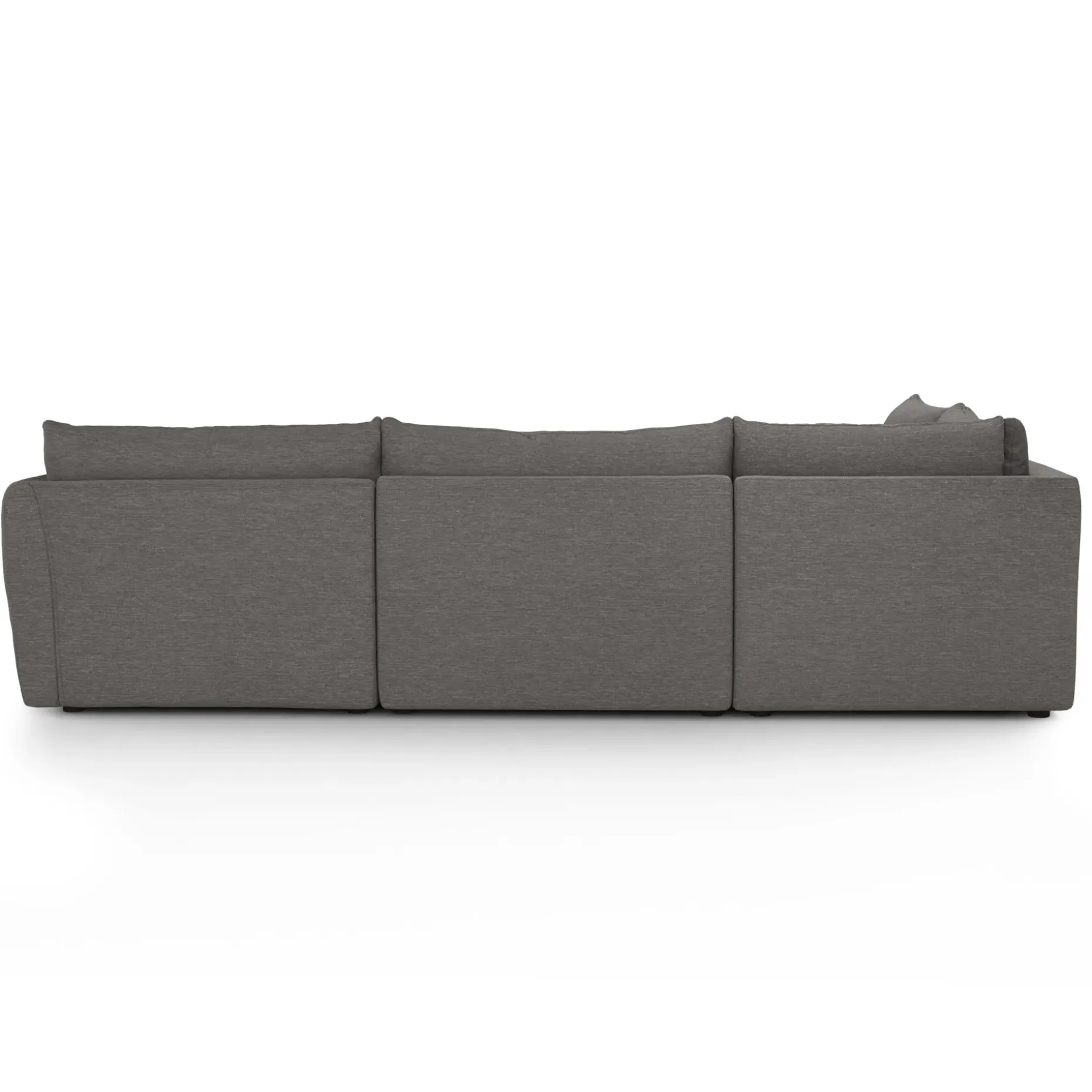 Leigh 126" Modular L Sectional - Silver Gray