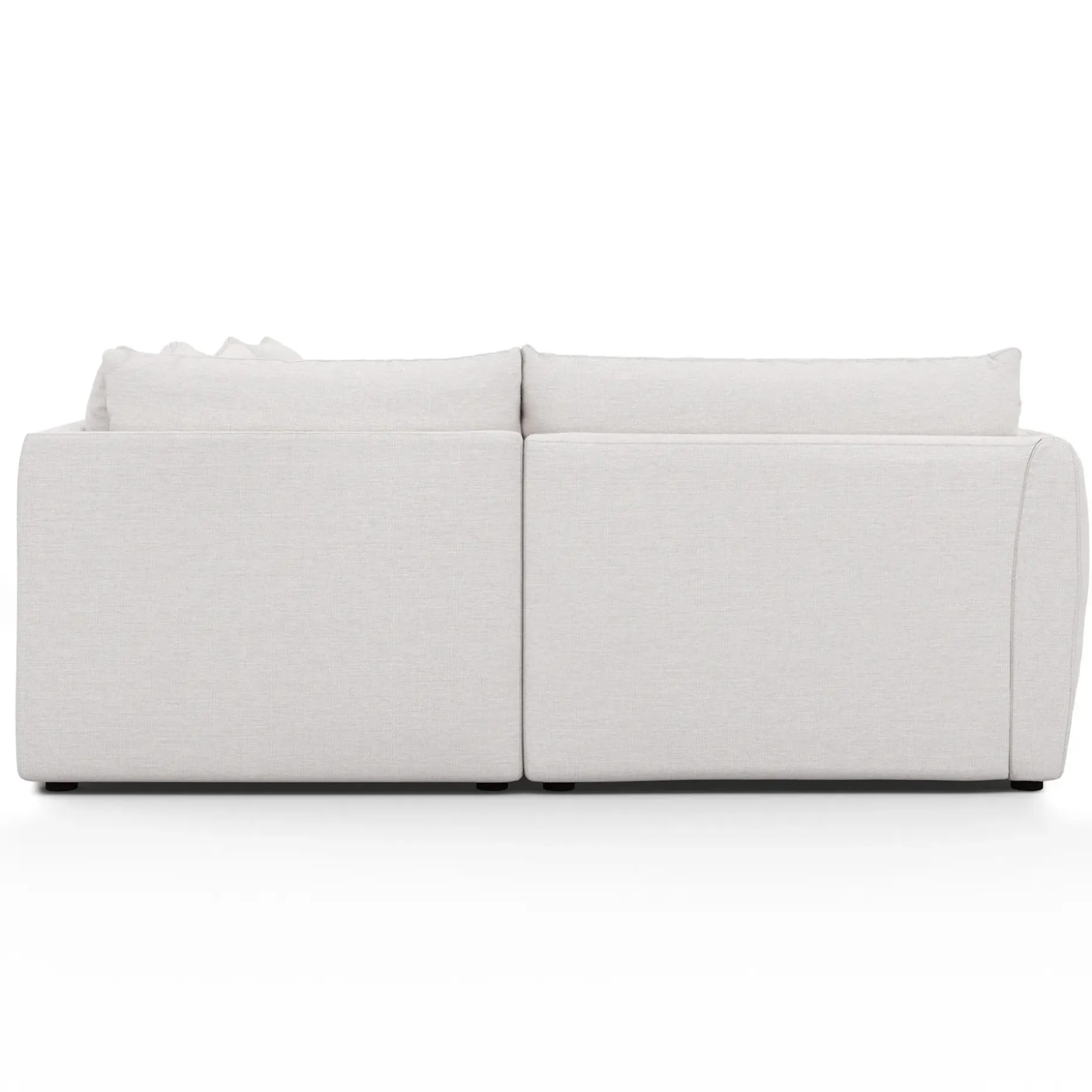Leigh 126" Modular L Sectional - Silver Ivory