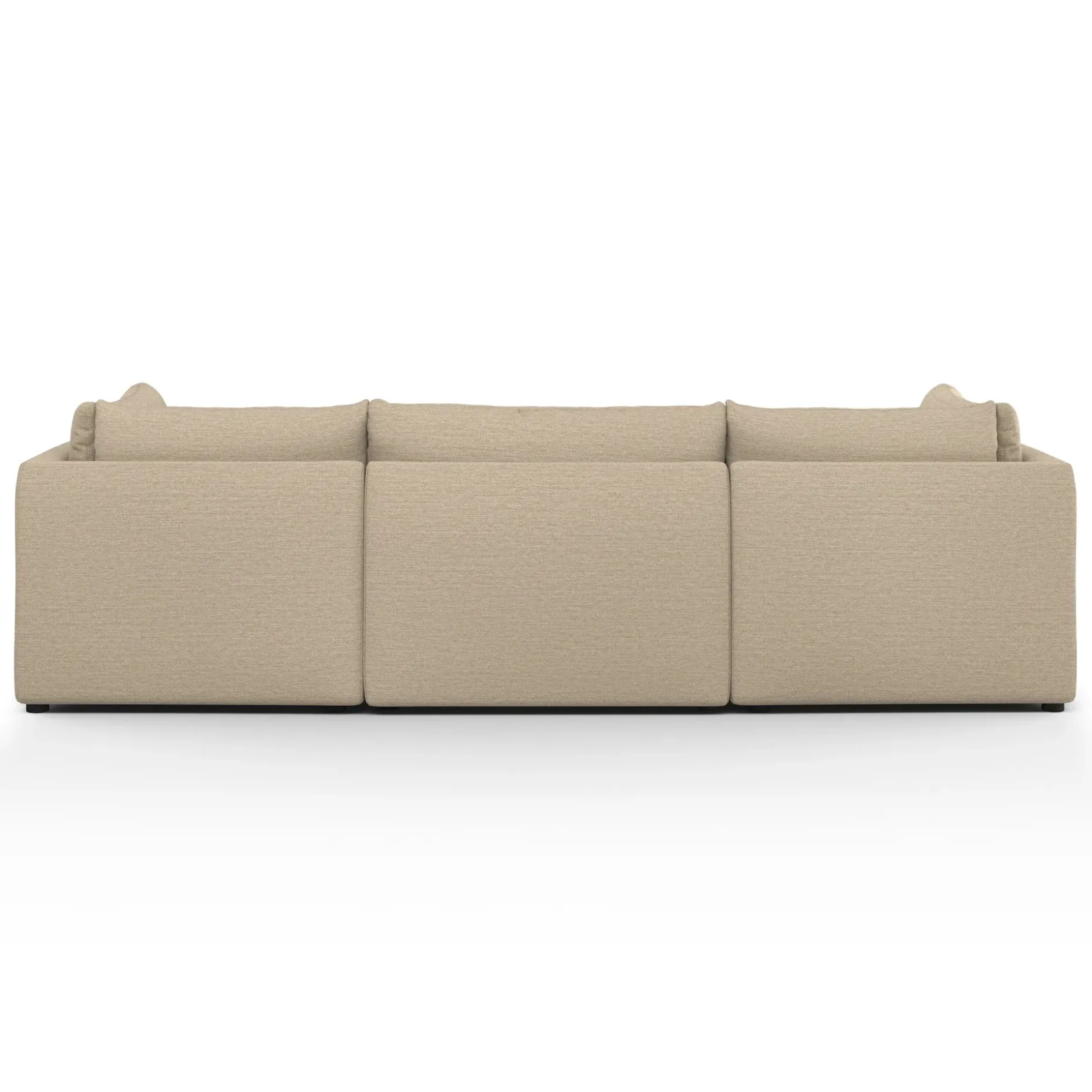 Leigh 121.5" Modular Open Pit Sectional - Silver Taupe