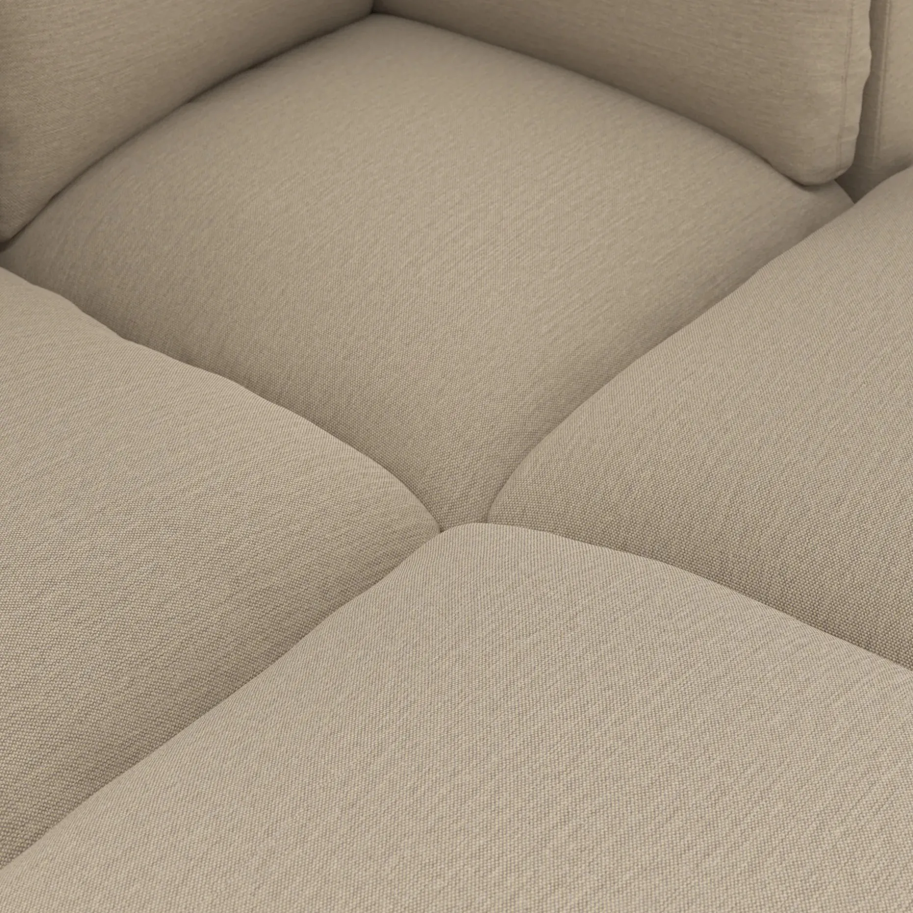 Leigh 121.5" Modular Open Pit Sectional - Silver Taupe