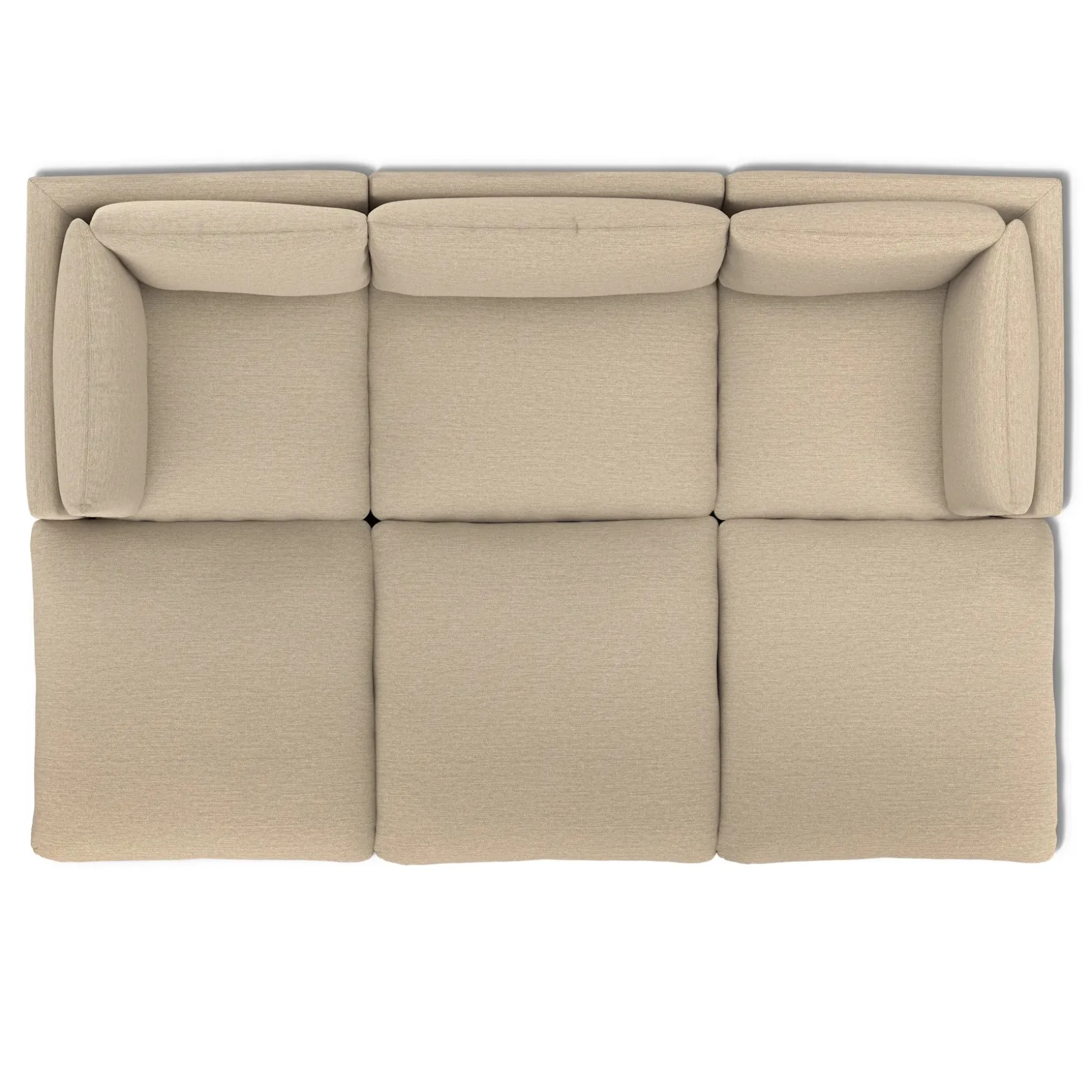 Leigh 121.5" Modular Open Pit Sectional - Silver Taupe