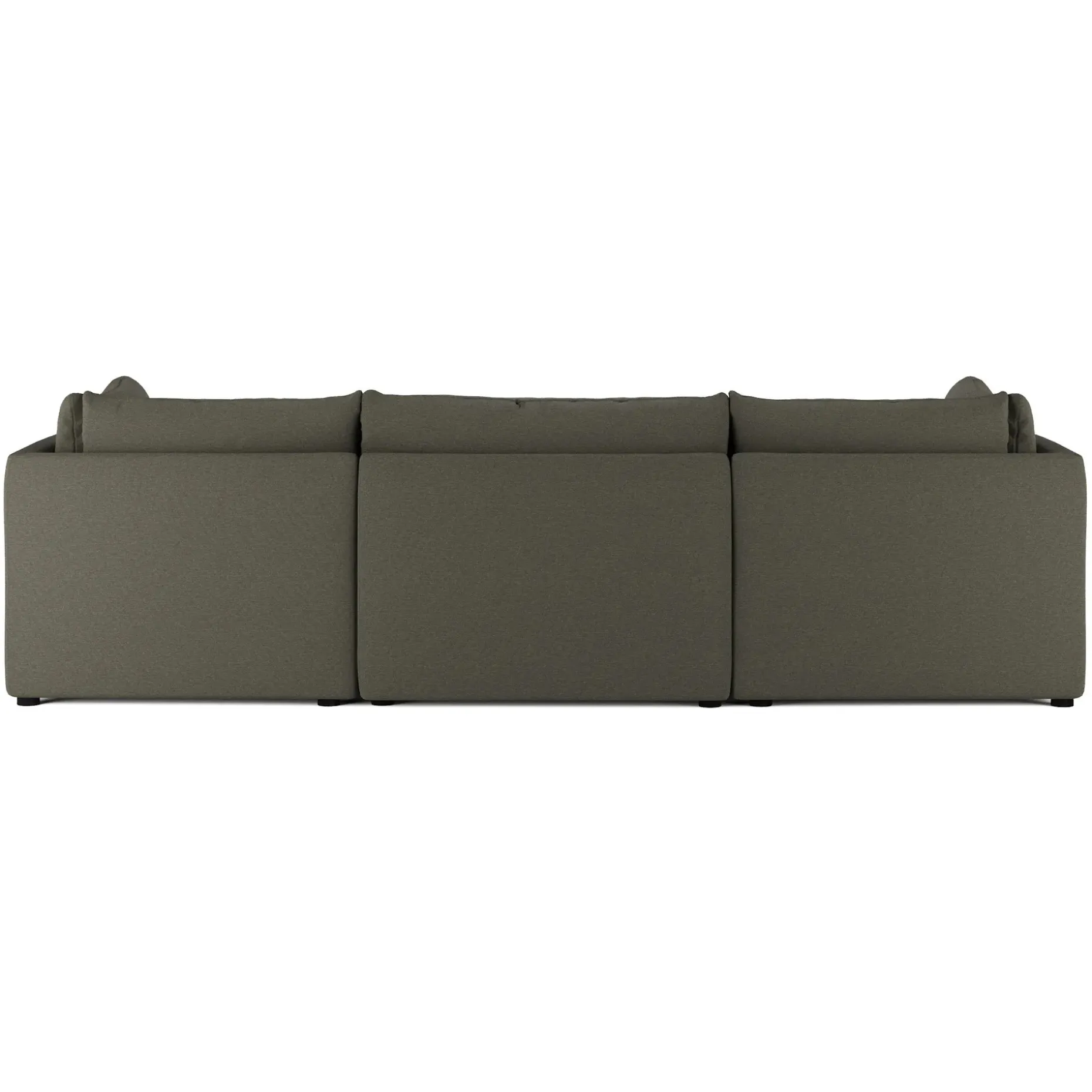 Leigh 121.5" Modular Open Pit Sectional - Silver Moss