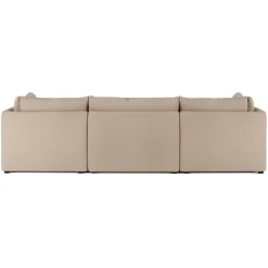Leigh 121.5" Modular Open Pit Sectional - Sandstone Wool Bouclé