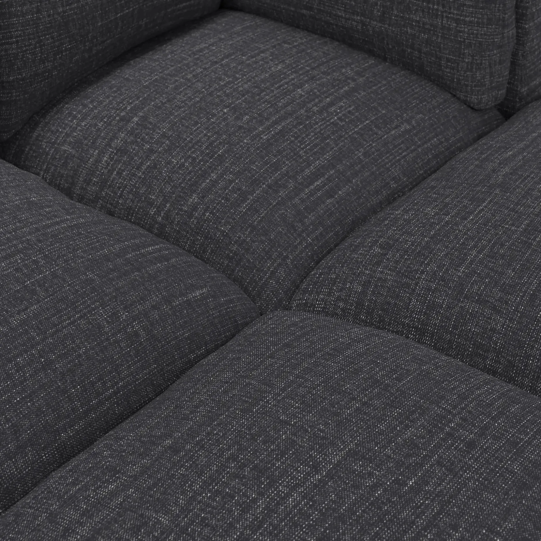Leigh 121.5" Modular Open Pit Sectional - Napa Charcoal