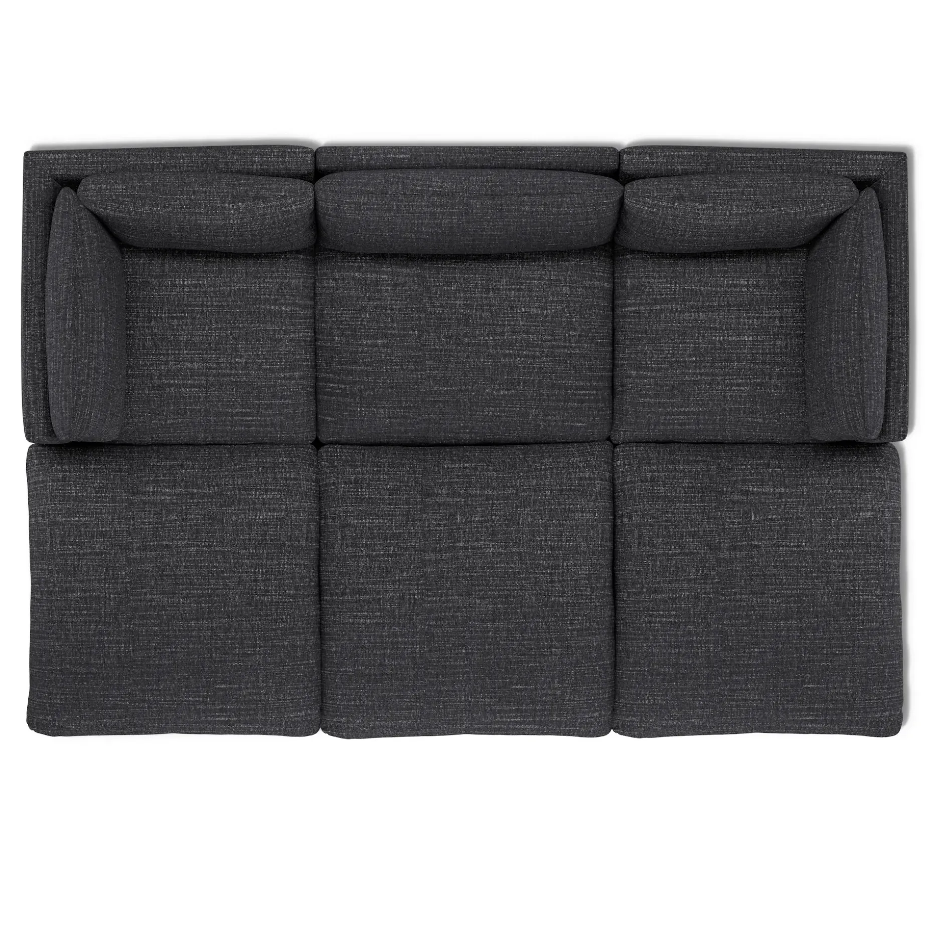 Leigh 121.5" Modular Open Pit Sectional - Napa Charcoal